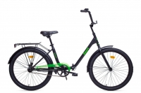 Велосипед складной Aist Smart 24 1.1, черный-зеленый