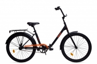Велосипед складной Aist Smart 24 1.1, черный-оранжевый