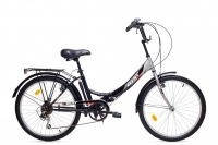 Велосипед складной Aist Smart 24" 2.0, черно-серый